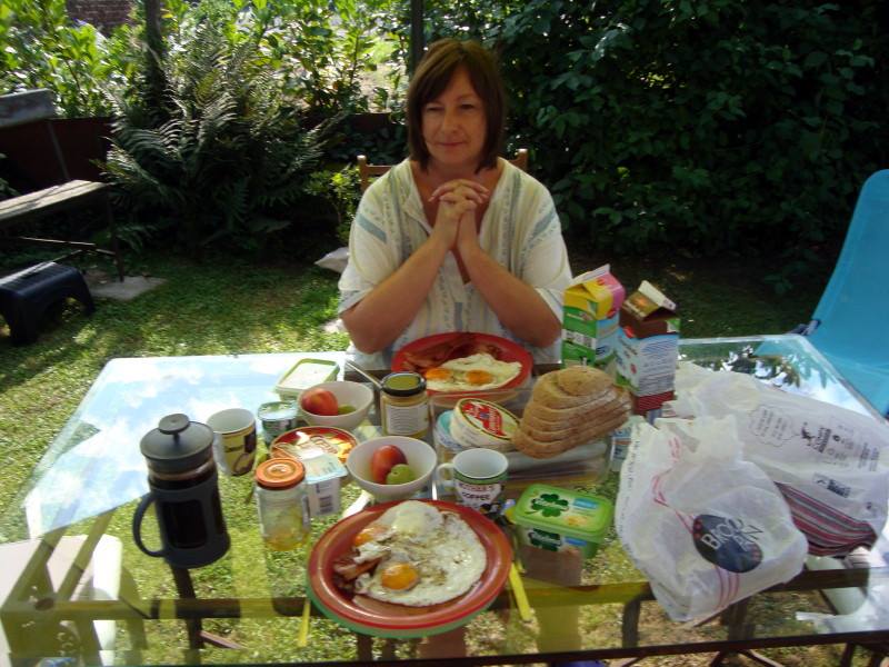 1 septembre 2016 petit déj' au jardin à Houtain