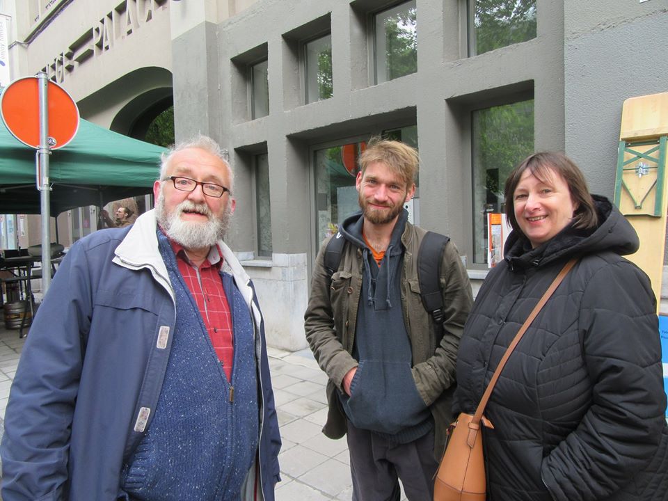 Le 1er mai 2018 avec mon fils Pierre et Annick