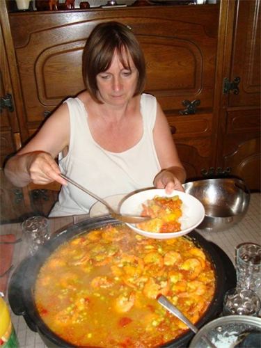 2015 Rougail aux fruits de mer préparé par Annick à la maison