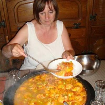 2015 Rougail aux fruits de mer préparé par Annick à la maison