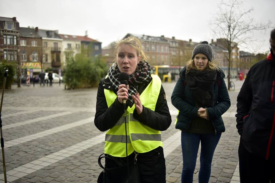 Cyrika (Stéphanie) porte paroles des GJ de Liège