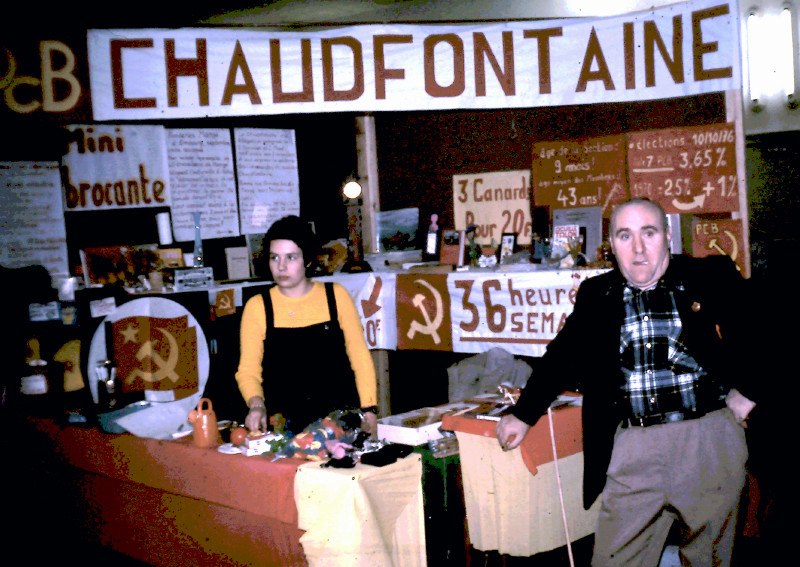 Novembre 1976 à Seraing, fête du PCB