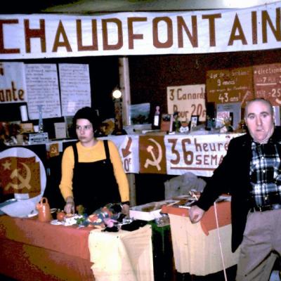 Novembre 1976 à Seraing, fête du PCB