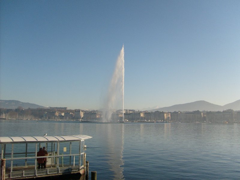 Le jet d'eau du Lac Léman à Genève