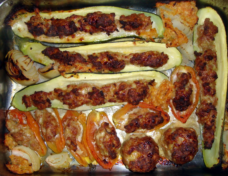 Courgettes et tomates farcies 2 oct 2018