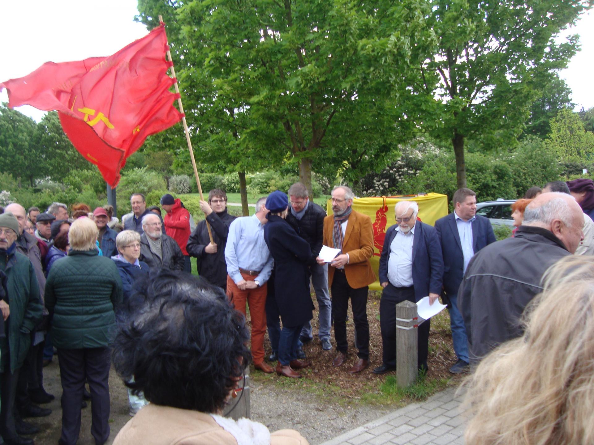 30 avril 2018 inauguration Square Marcel Levaux à Cheratte