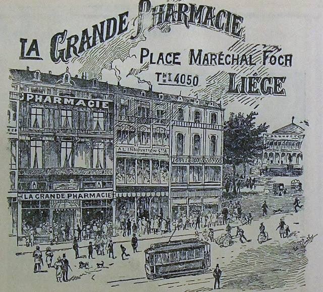 Gravure la grande pharmacie liege