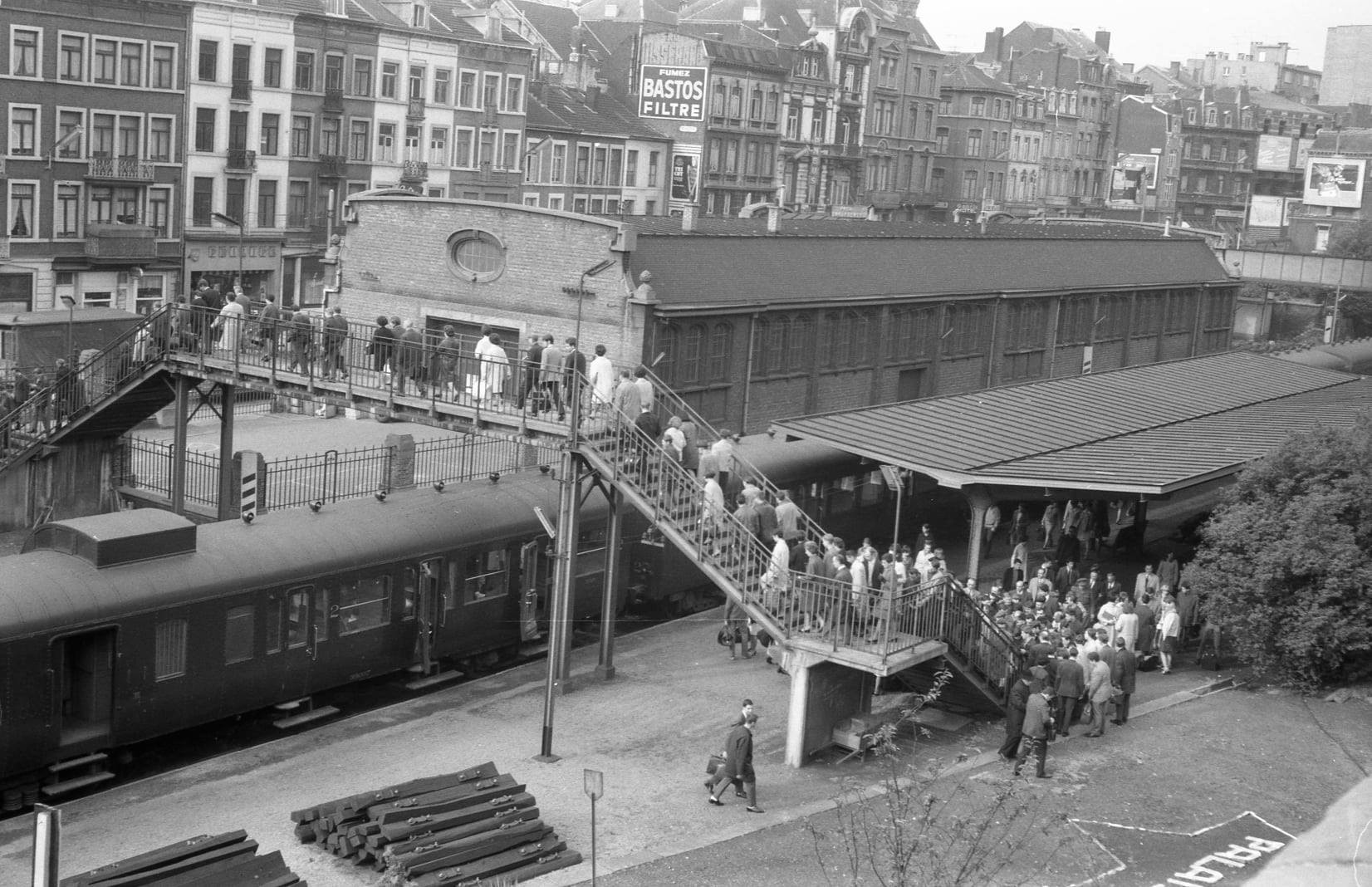 Liège, gare du Palais mai 1967