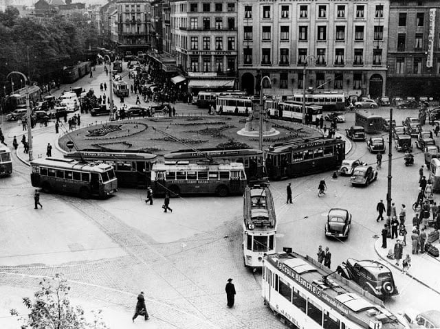 Liège place de l'Opéra 1948