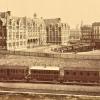 1880 vue de la gare du palais (des Princes Evêques)