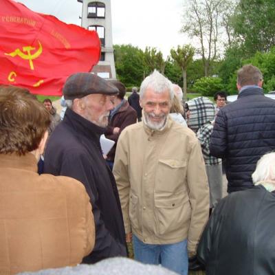 Inauguration Square Marcel Levaux à Cheratte : Christian Remacle et Pierre Verjans