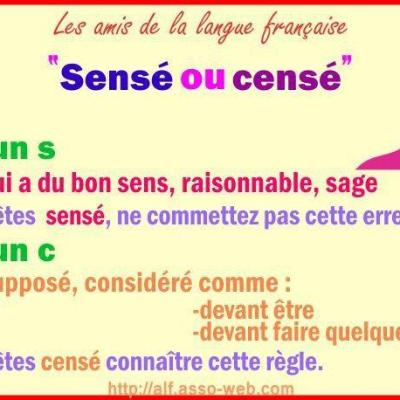 Censé ou sensé